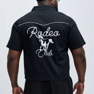 Fashion Nova Black Rodeo Club Men's Shirt